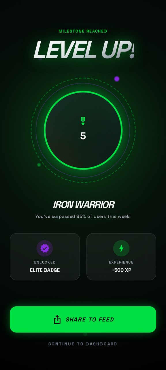 FITRON achievement screen