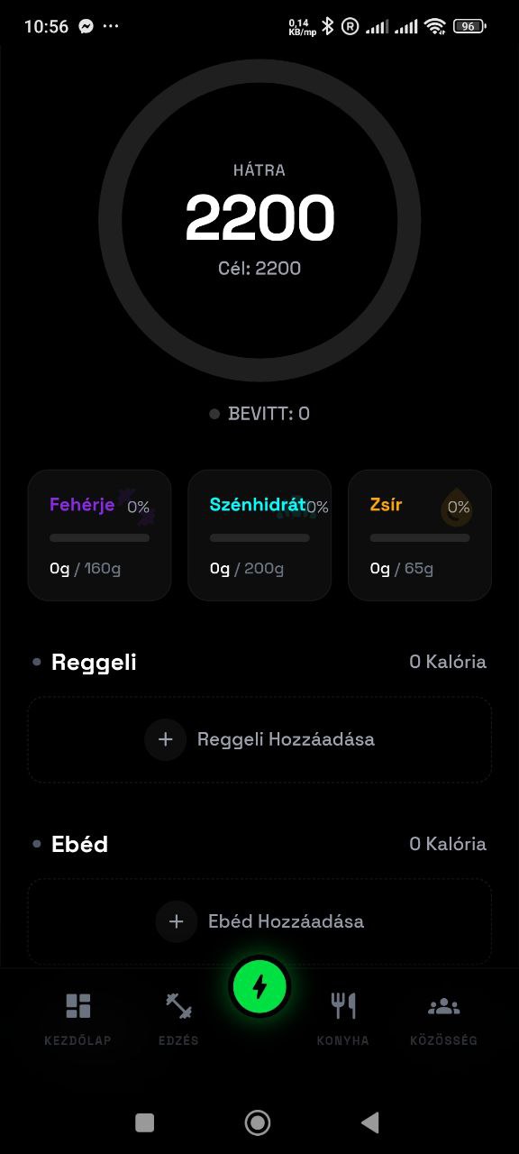 FITRON makrók képernyő